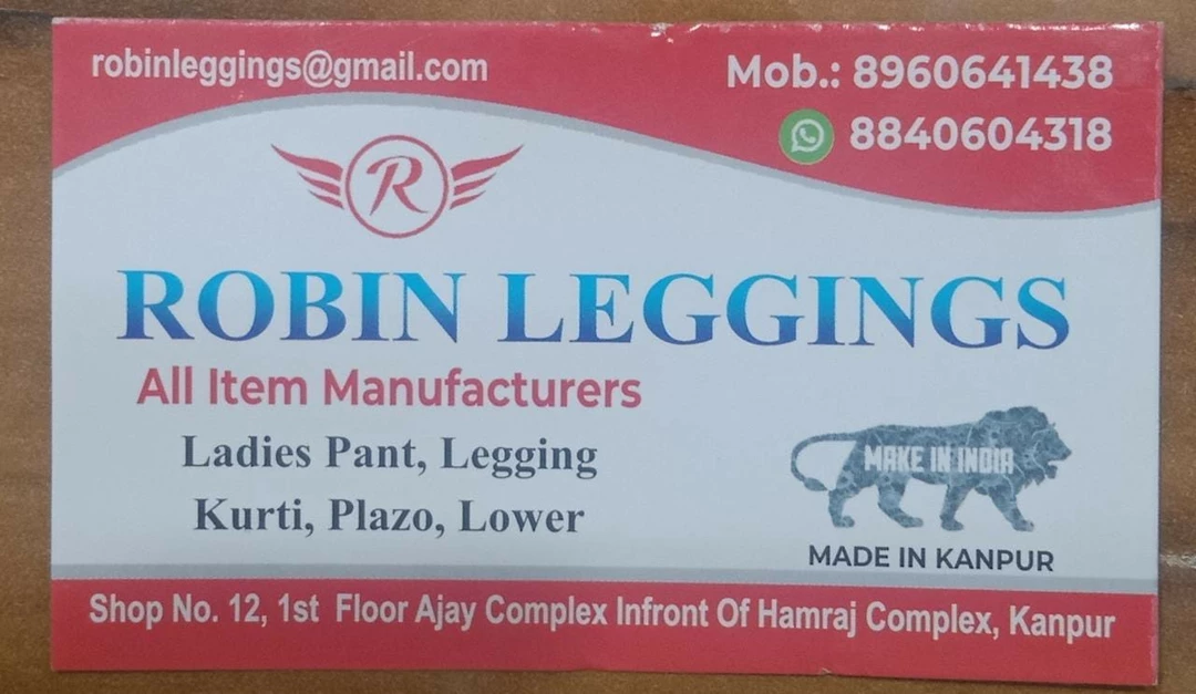 Visiting card store images of Robin Leggings