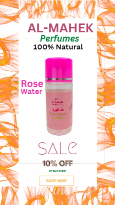 Rose water  uploaded by Al mahek perfumes on 1/6/2023