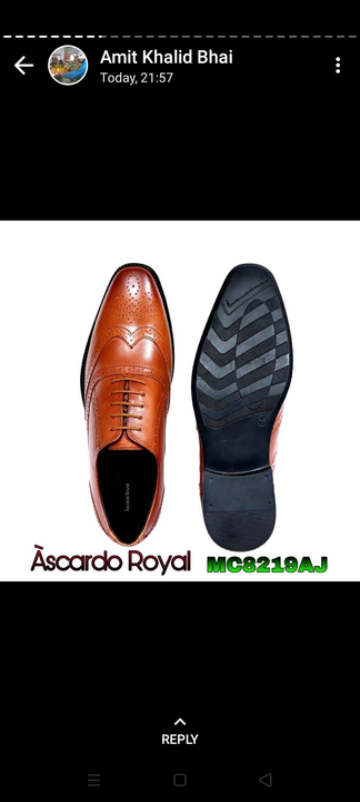 Full Leather Formal Shoes with TPR Oitsole uploaded by Anisha Enterprise's Agra on 1/7/2023