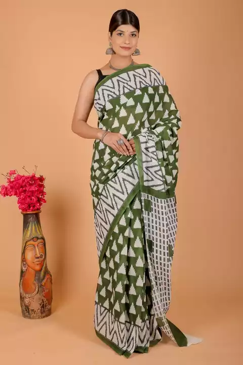 Post image *Bagru handblock printed pure cotton mulmul sarees with blouse piece.*
Size 
5.5meter cotton saree
1meter extra blouse
Price - 600
More information on my WhatsApp number 7014472031
Single to bulk order bhi kar sakte ho
Same days dispatch fast delivery 🚚🚚🚚
