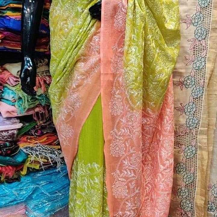 Embroidery saree uploaded by business on 2/10/2021