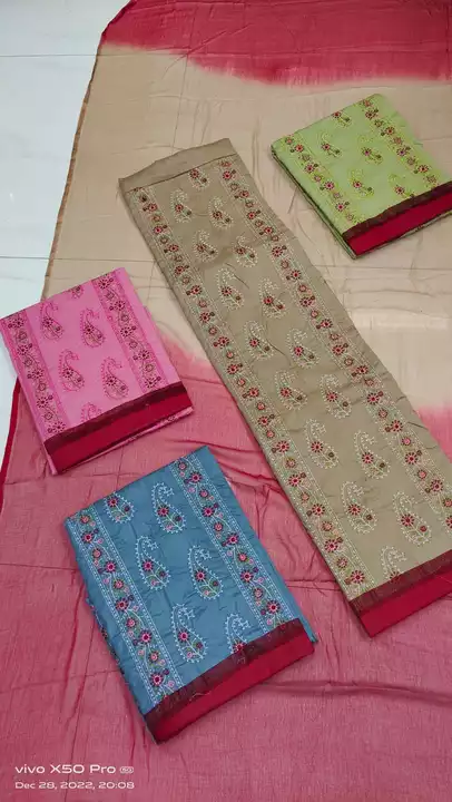 Cotton dress material work wholesale only  uploaded by Mysore cloth depot  on 1/7/2023