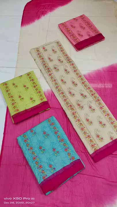 Cotton dress material work wholesale only  uploaded by Mysore cloth depot  on 1/7/2023