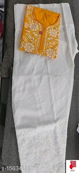Post image Embroided kurti set with Embroided salwar🌹
price 685/- only 🌹 fabric-cotton
siizes s to xxxl
free shippng
c o d