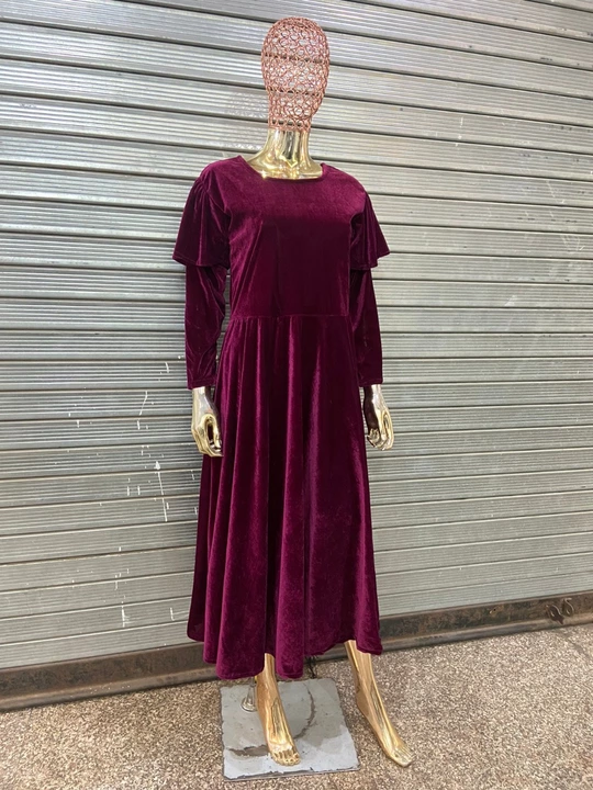 Beautiful gown velvet uploaded by Maa karni fashion on 1/7/2023