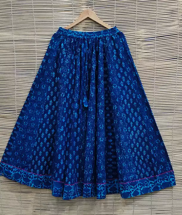 Hand block printed cotton skirt. uploaded by The print house  on 1/7/2023