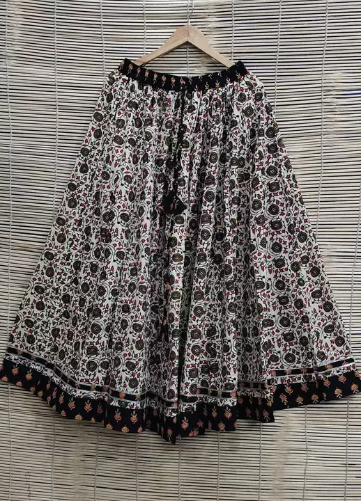 Hand block printed cotton skirt. uploaded by The print house  on 1/7/2023