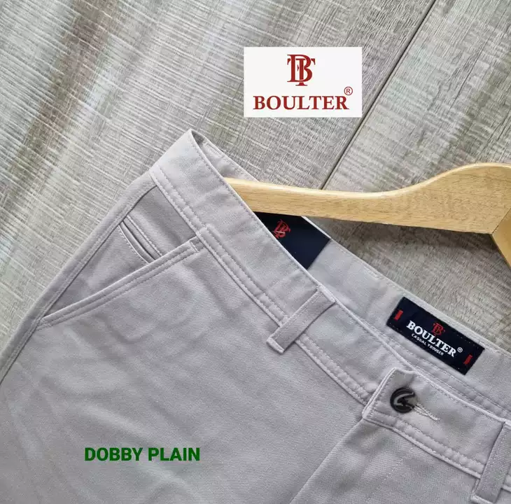 BRAND :-:BOULTER    MENS DOBBY  PLAIN LYCRA CASUAL TROUSERS uploaded by Bluewear apparel on 5/30/2024