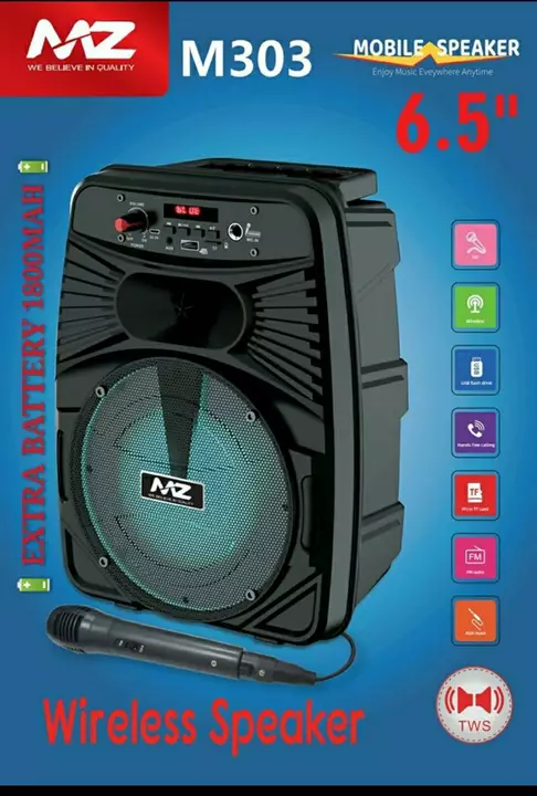 MZ 303 Bluetooth speakers  with  mic uploaded by FACTCLUB on 5/29/2024