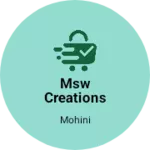 Business logo of Msw creations