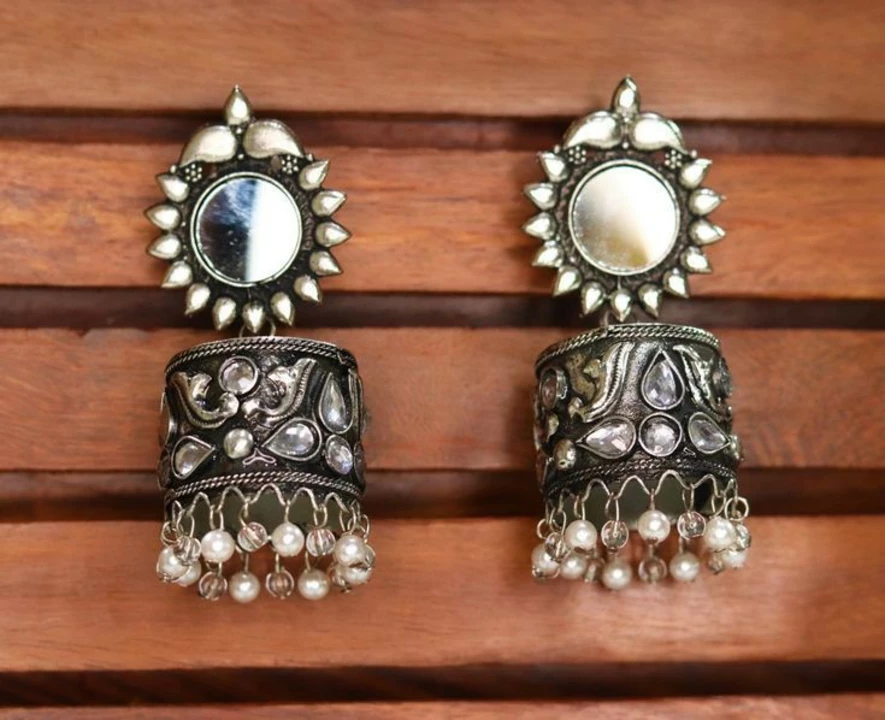 Mirror Jhumka  uploaded by business on 1/7/2023