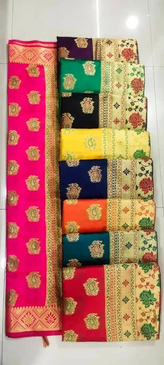 कोटन रिच पल्लू साड़ी uploaded by Shri Ram textile agency on 1/7/2023