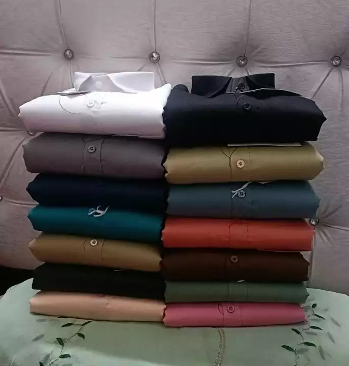 Post image Allen Solly plain shirts (double layer on shoulders with double thread stiching on front )

Size m l XL xxl 
Clrs 14
Set 56 pcs