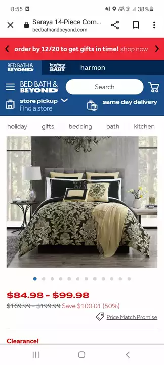 Bed bath & beyon uploaded by King's collection  on 1/7/2023
