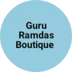Business logo of Guru Ramdas boutique
