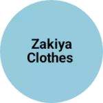 Business logo of Zakiya clothes