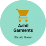 Business logo of Aahil garments