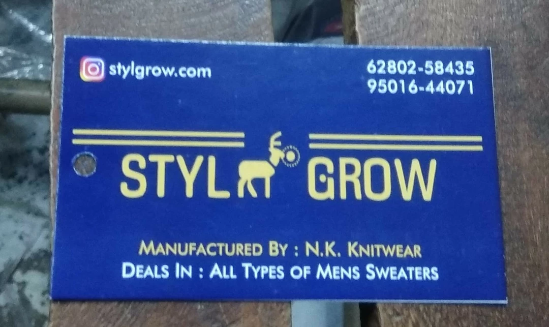 Visiting card store images of Stylgrow