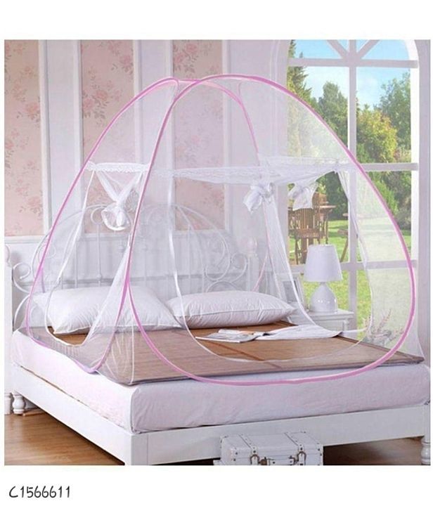 Post image Rs:-1180
*Catalog Name:* Mosquito Net - Folding Doublet Bed Mosquito Net
⚡⚡ Quantity: Only 5 units available⚡⚡
*Details:*
Product Description: Excellent stitching quality, fabric with encryption cloth, the mosquito netting holes are dense and small. not only effectively keeping mosquitoes, flies, bugs and other annoying insects out but also creating a good atmosphere for sleeping.

Package Contain: It has 1 Piece of Mosquito Net With Bag
Material: Polyester
Product Dimension (L X W X H in Inch) : 15 X 10 X 3
Suitable For: King Size Bed, Queen Size Bed, Double Bed
Closure:  Zip

Feature : 
-Mosquito net is a stylish and uniquely designed hassle-free mosquito net that not only protects you from insect bites
-Foldable and self-supporting: -They are easily foldable and thus easy to wash and easy to use too.
Designs: 4
💥 *FREE Shipping* 
💥 *FREE COD*
💥 *FREE Return &amp; 100% Refund*
🚚 *Delivery:* Within 7 days
Buy online:
https://www.mydash101.com/Shop6457912/catalogues/mosquito-net---folding-doublet-bed-mosquito-net-/4847079278?dqem8p