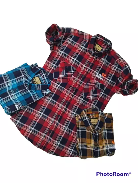 Double pocket indigo check shirt  uploaded by business on 1/8/2023