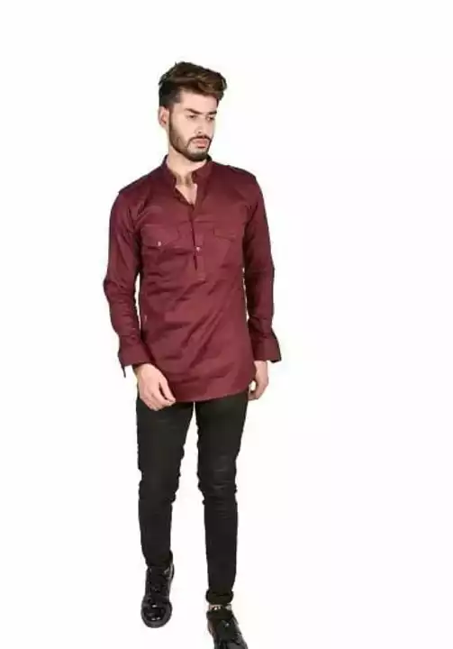 *Stylish Cotton Blend Solid Short Length Kurta For Men's*

*Price 520*

*Free Shipping Free Delivery uploaded by SN creations on 1/8/2023