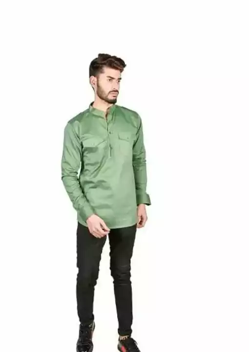 *Stylish Cotton Blend Solid Short Length Kurta For Men's*

*Price 520*

*Free Shipping Free Delivery uploaded by SN creations on 1/8/2023