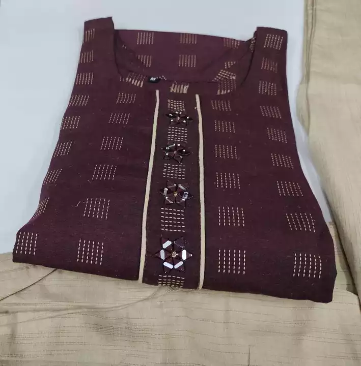 Post image 👉Fabric Cotton weaving 

👉Top work 

👉Pant matching colour 

 👉 with mirror work 

👉 M To 4XL - /- Rate 480 FREE SHIPPING 

Book Fast limited stock