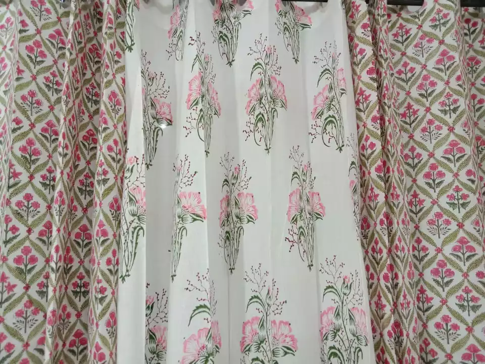 Handblock curtains 1 uploaded by Jaipuri Bazar on 5/29/2024