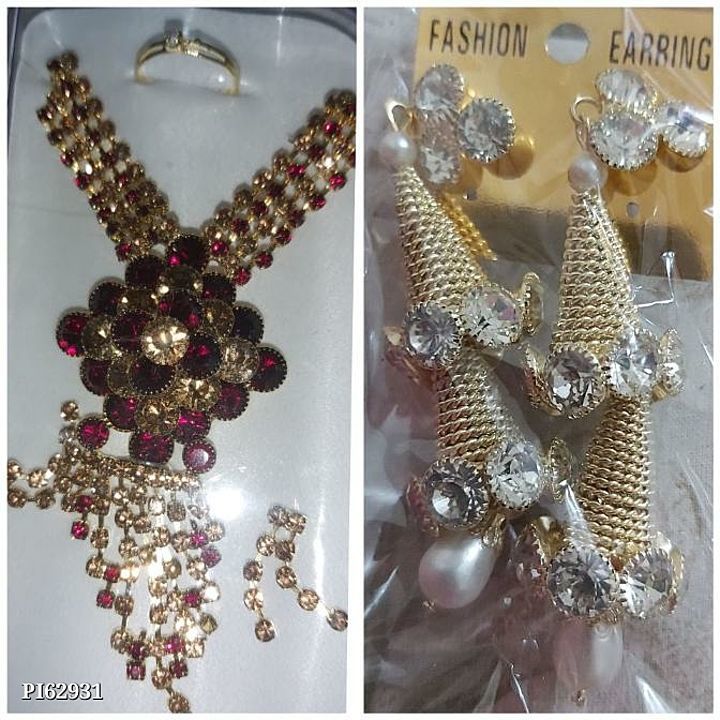 combo of jwellery  uploaded by pink Rose fashion Store  on 2/10/2021