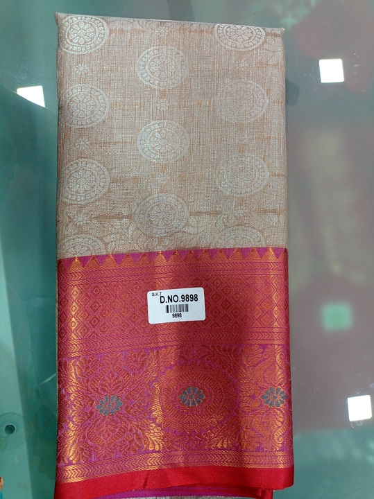 kolam silk saree uploaded by business on 1/8/2023