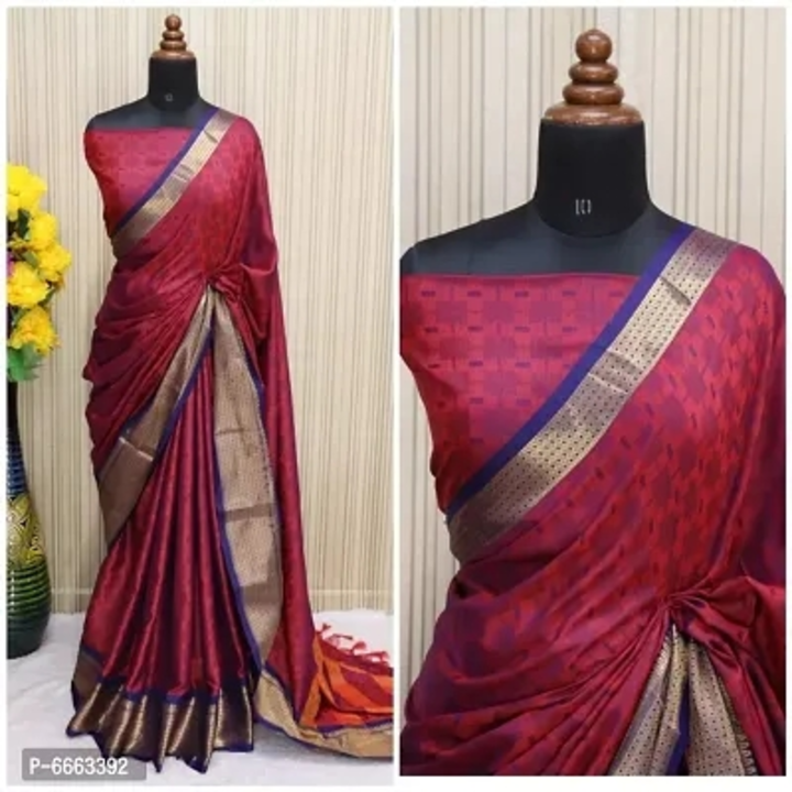 Trendy Cotton Silk Saree with Blouse Piece for Women uploaded by Shreeji New Fashion on 1/8/2023