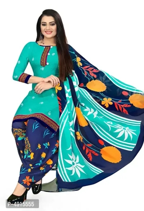 Crepe Printed Salwar Suit Materialnbsp;(Unstitched) uploaded by Shreeji New Fashion on 1/8/2023