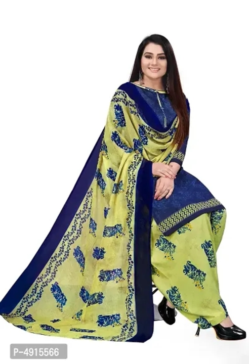 Crepe Printed Salwar Suit Materialnbsp;(Unstitched) uploaded by Shreeji New Fashion on 1/8/2023