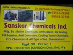 Business logo of Sanskar Chemicals Ind.