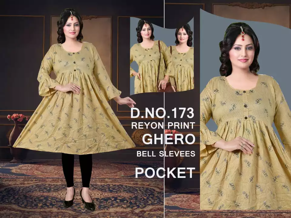 Ghera Kurtis xl xxl 210/- uploaded by Radha Creation , Maira sales for Readymade items on 1/8/2023