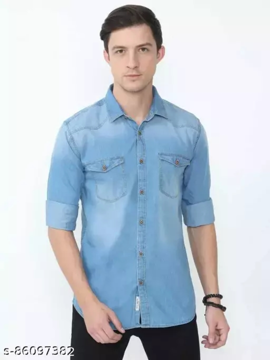 Numero-Clothes Fashion Denim Shirt for mens  uploaded by business on 1/8/2023