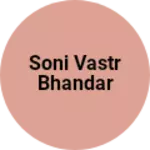 Business logo of Soni vastr bhandar