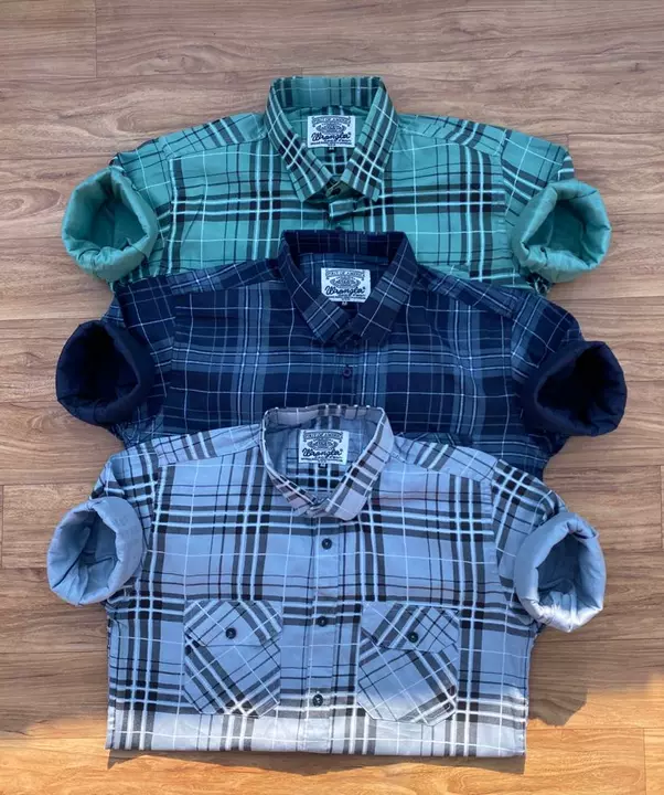 *Brand - WRANGLER*

*Full Sleeves Double pocket check shirts*

*3 Ultimate COLOURS*

*NEXT TO ORIGIN uploaded by SN creations on 1/9/2023
