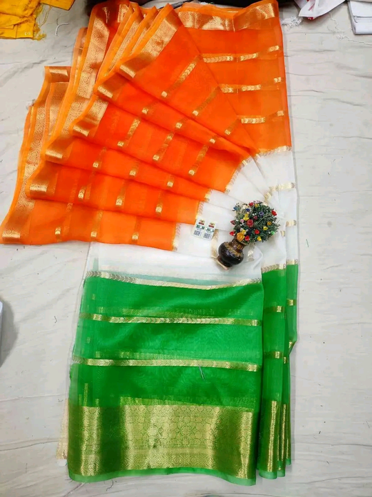 Banarasi Kora organza saree  uploaded by GA Fabrics on 1/9/2023
