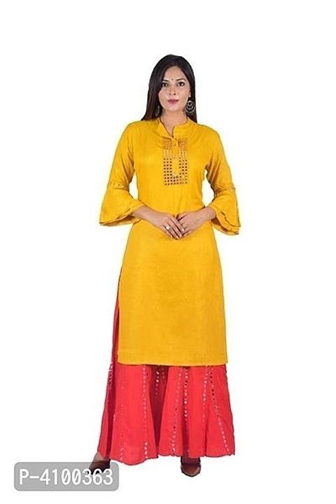 Rayon Mirror Work Kurta With Sharara
 uploaded by My Shop Prime on 7/5/2020