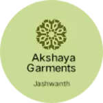 Business logo of Akshaya garments