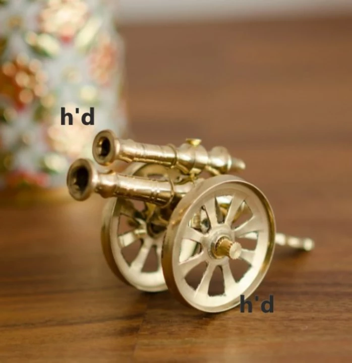 Gold Brass Decorative Cannon Showpiece for Home Decor uploaded by Home decor on 5/31/2024