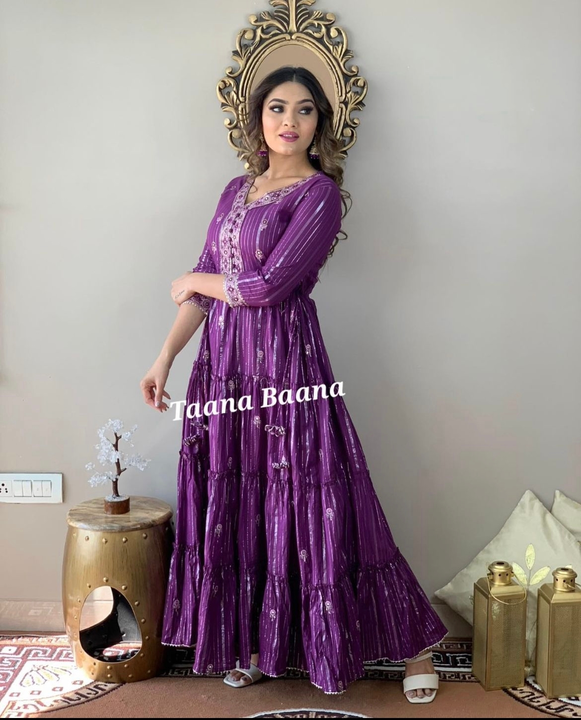 Beautiful gown uploaded by Maa karni fashion on 1/9/2023