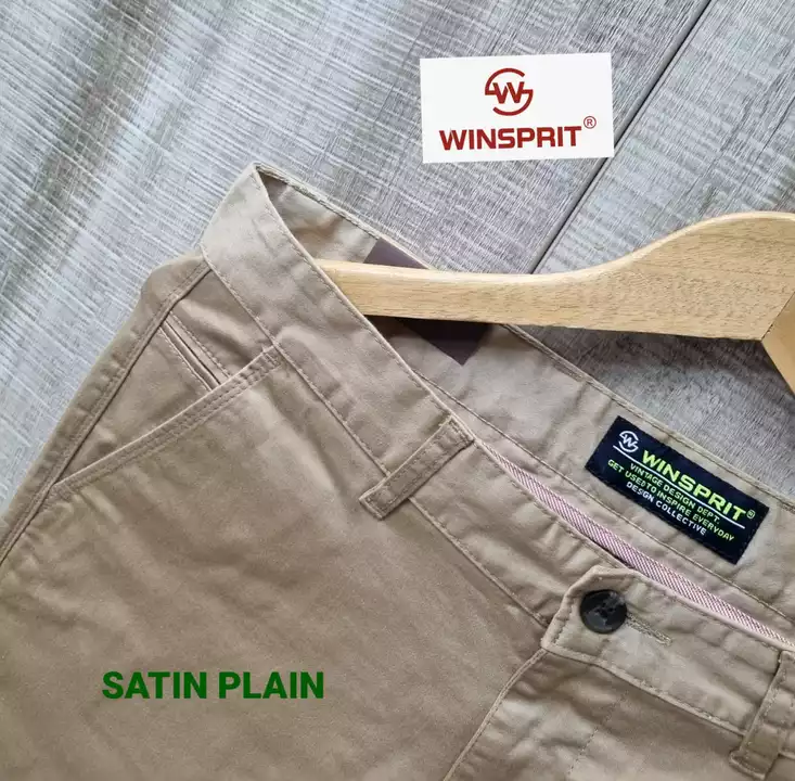 BRAND :-: WINSPRIT
     PRODUCTS MENS CASUAL TROUSERS 
FABRIC:-:SATIN PLAIN LYCRA
 uploaded by Bluewear apparel on 1/9/2023