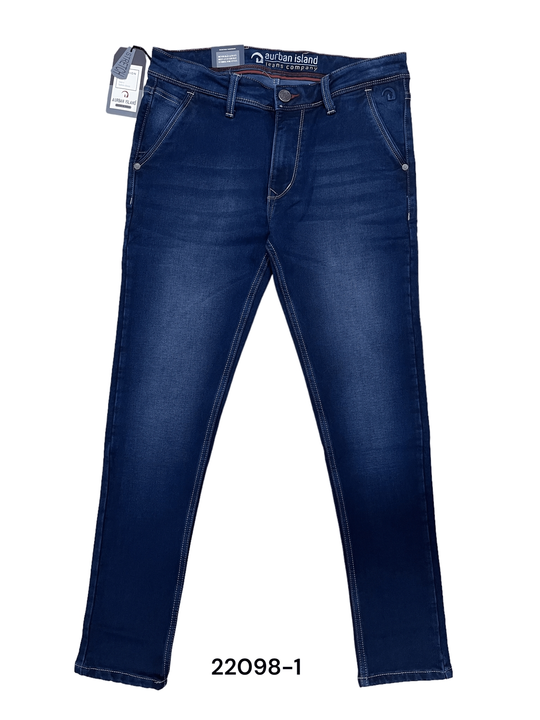 Brand : aurban island
   Knitted dobby Lycra JEANS 
 uploaded by Bluewear apparel on 5/28/2024