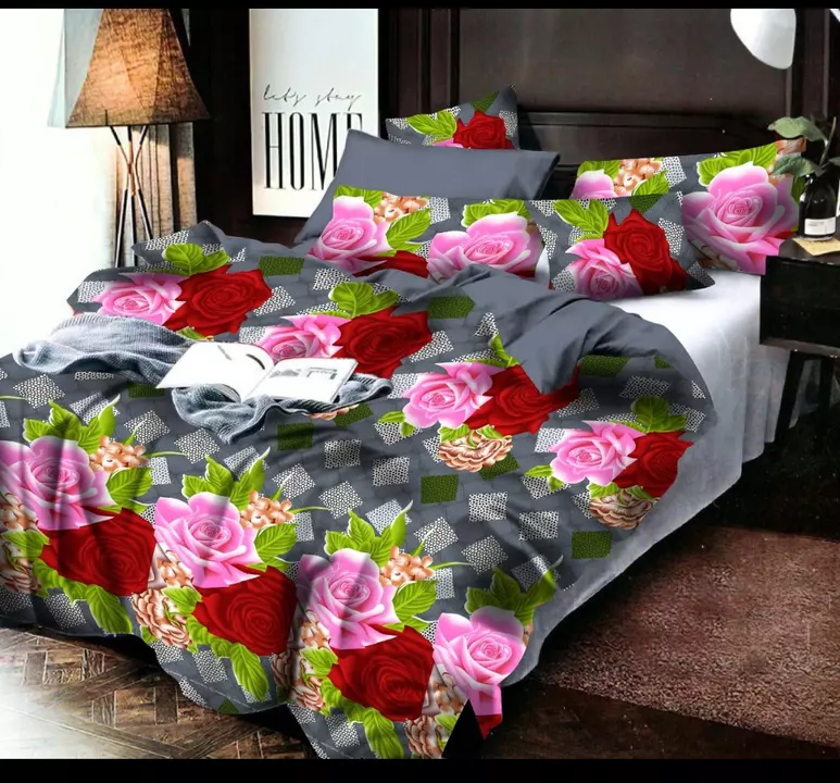 Product image with price: Rs. 180, ID: 3d-bedsheet-size-90x100-pillow-cover-size-17x27-1f27087c