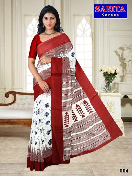 PURE COTTON PRINTED SAREE  uploaded by business on 1/9/2023