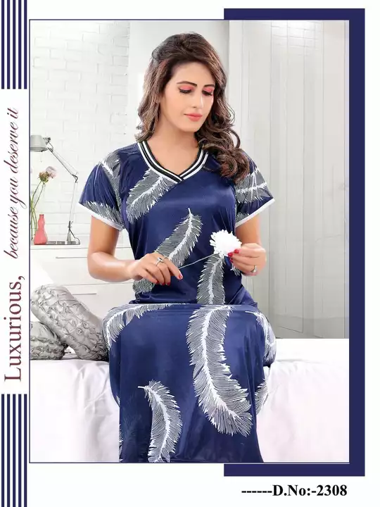 Satin Nightdress For Women's, Nightwear For Women's uploaded by INDIA STATION on 1/9/2023