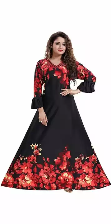 Product image of Sarina Full Sleeves Nightdress For Women's, Sarina Nighty, #nighties, price: Rs. 185, ID: sarina-full-sleeves-nightdress-for-women-s-sarina-nighty-nighties-e400fd0b