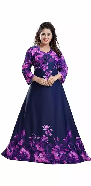 Product image of Sarina Full Sleeves Nightdress For Women's, Sarina Nighty, #nighties, price: Rs. 185, ID: sarina-full-sleeves-nightdress-for-women-s-sarina-nighty-nighties-d31a41e0